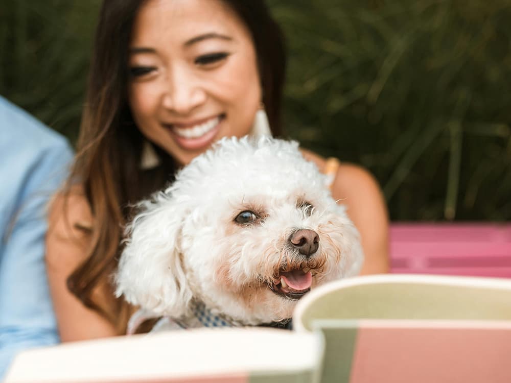 Woman with dog